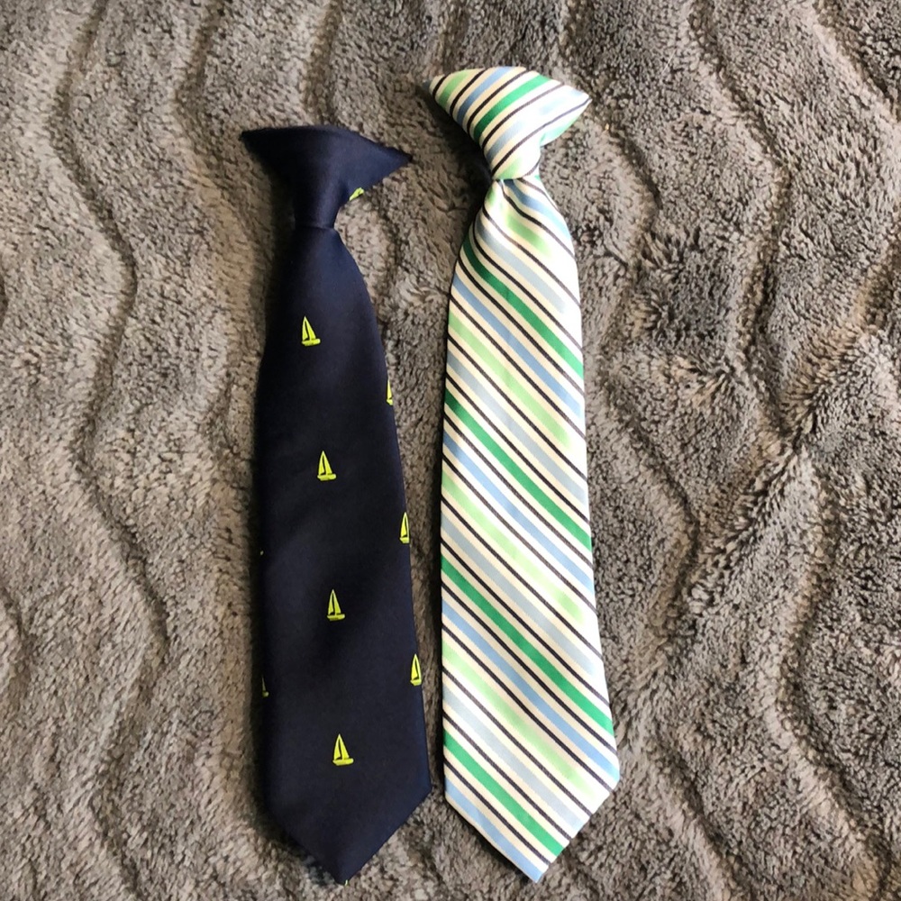 Boys clip on ties